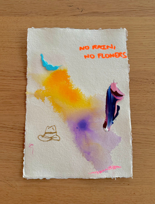 NO RAIN, NO FLOWERS Paperwork