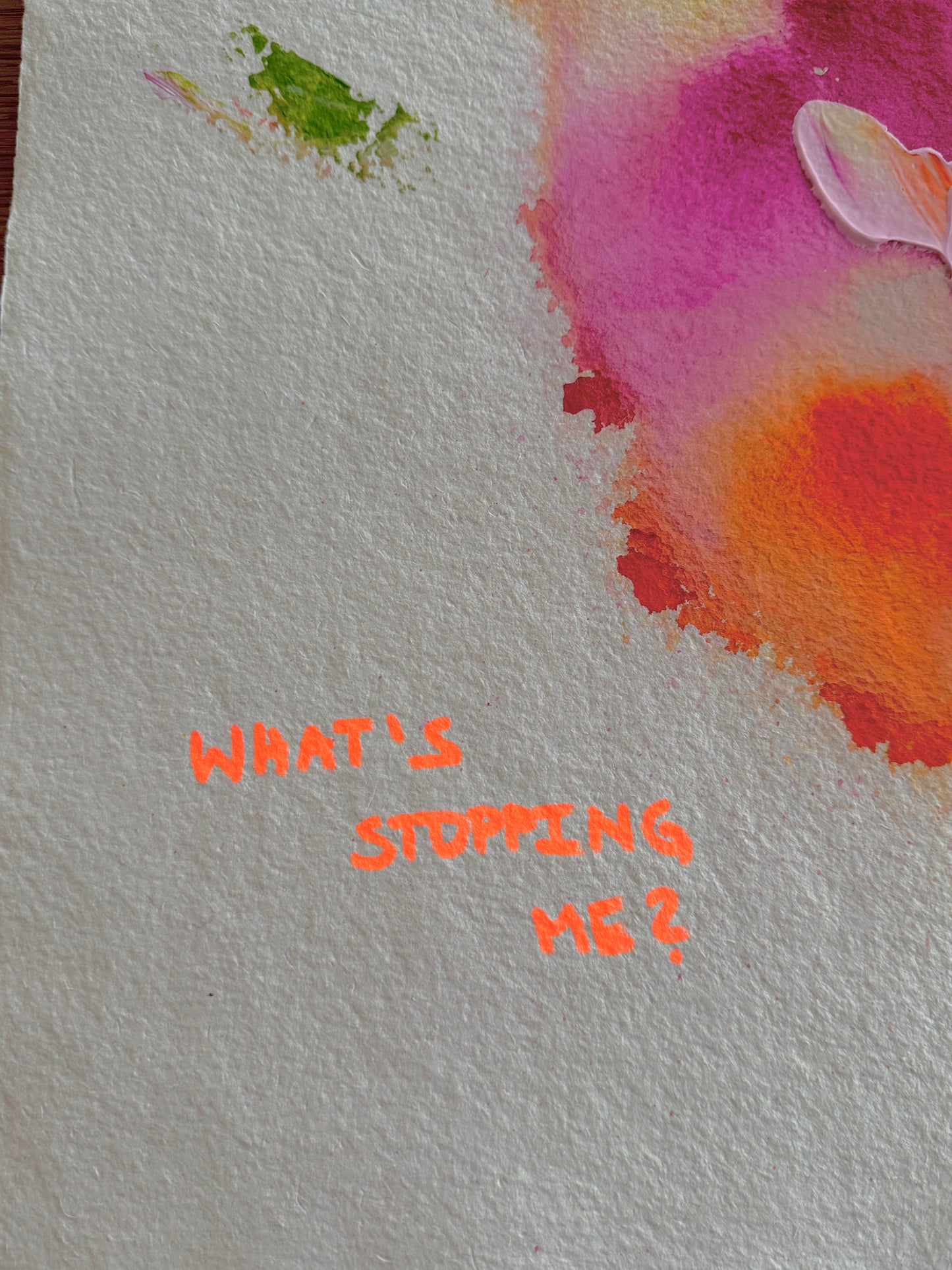 WHAT'S STOPPING ME? Paperwork