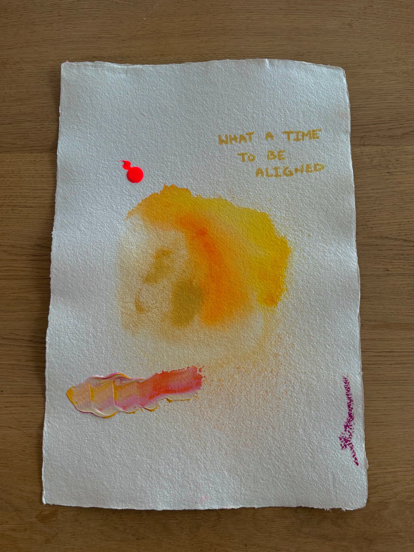 WHAT A TIME TO BE ALIGNED Paperwork