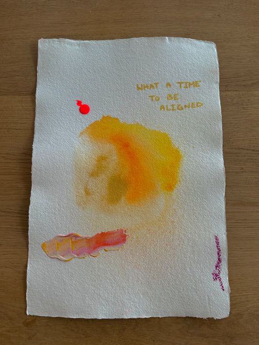 WHAT A TIME TO BE ALIGNED Paperwork