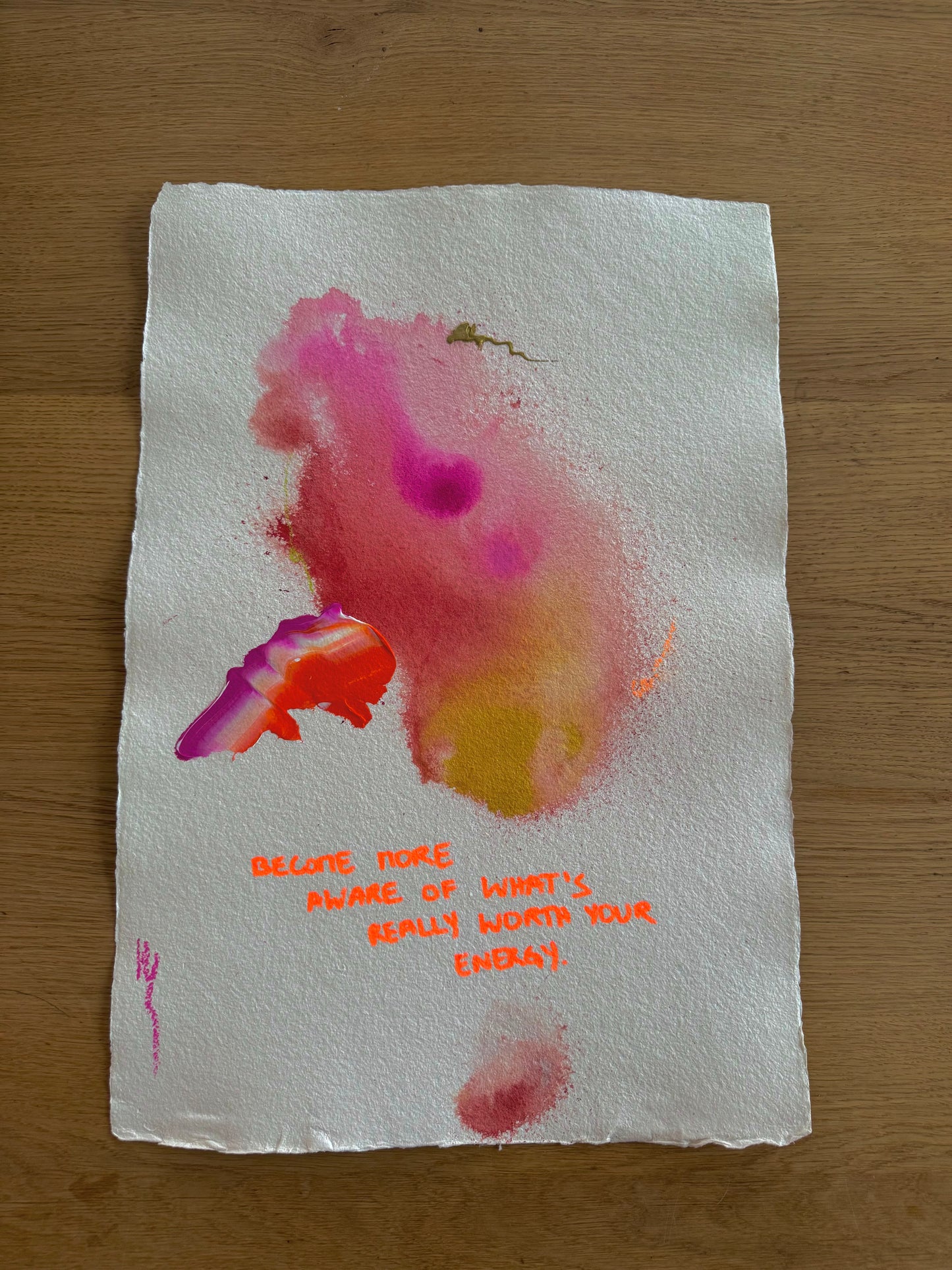 BECOME MORE AWARE OF WHAT'S WORTH YOUR ENERGY Paperwork