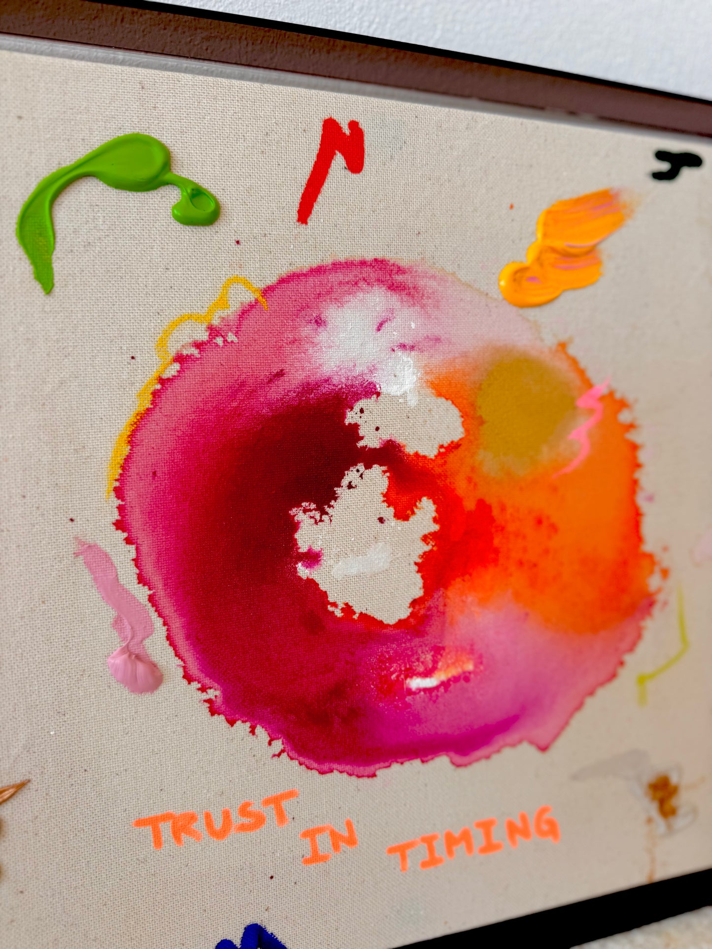 TRUST IN TIMING 30x30cm