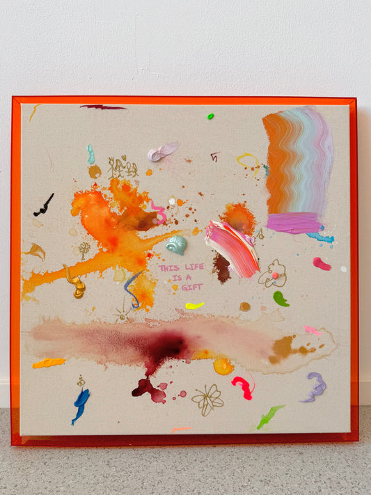 THIS LIFE IS A GIFT 60x60cm extra tief