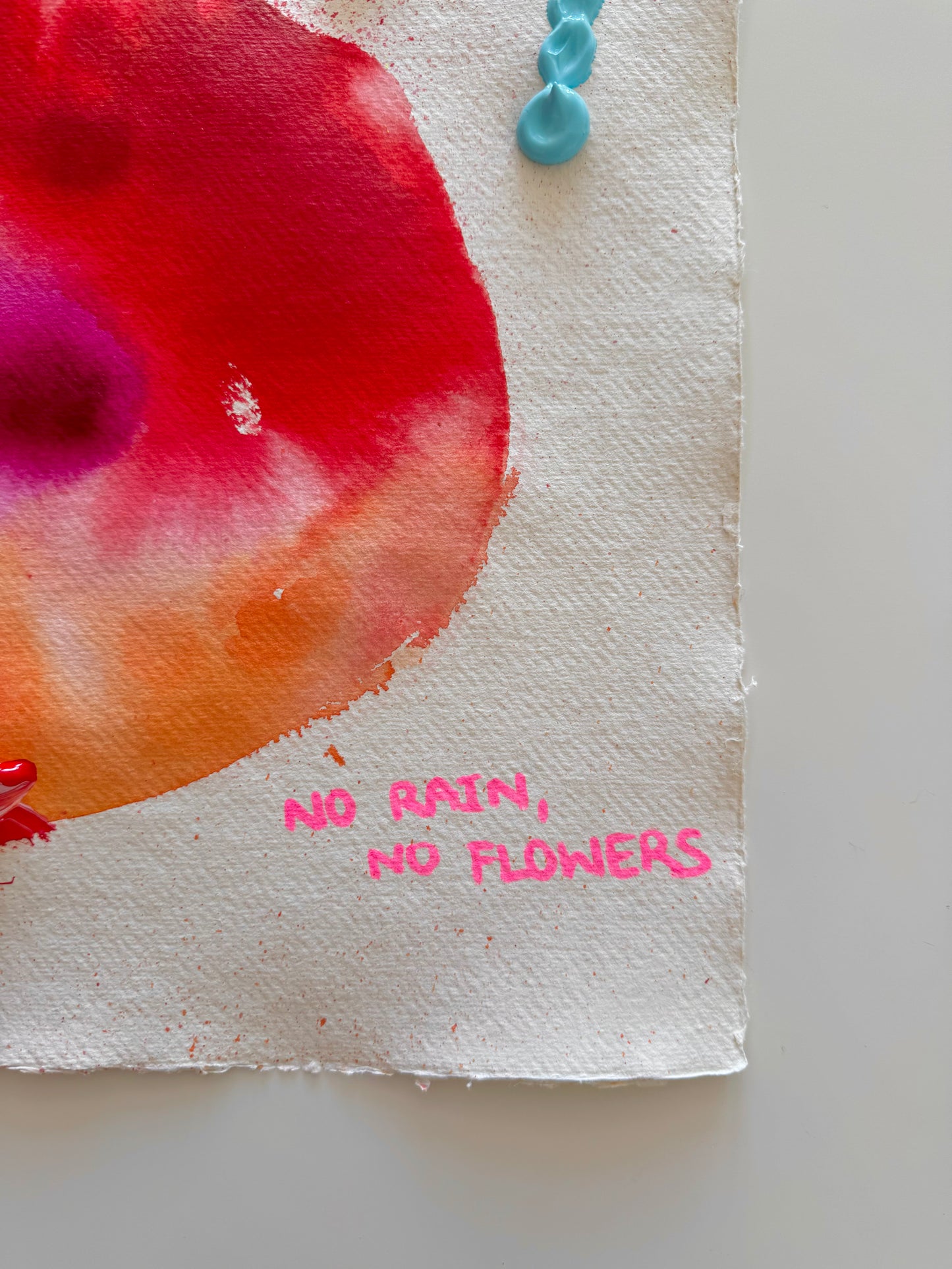 NO RAIN, NO FLOWERS Paperwork