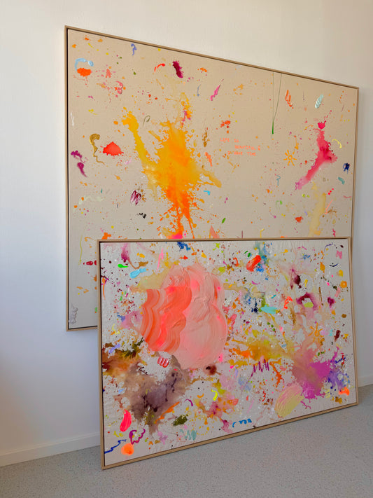 LIFE IS BEAUTIFUL & I HAVE TIME 180x140cm EXTRA TIEF