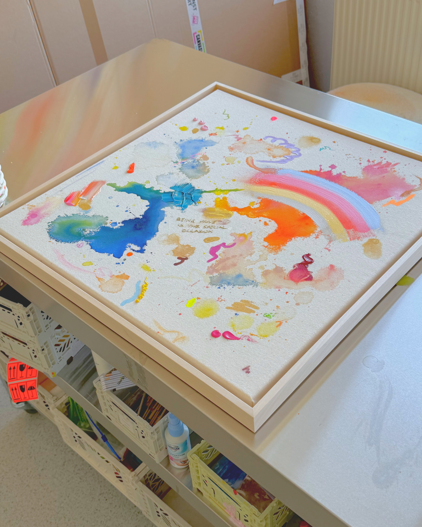 BEING ALIVE IS THE SPECIAL OCCASION 80x80cm