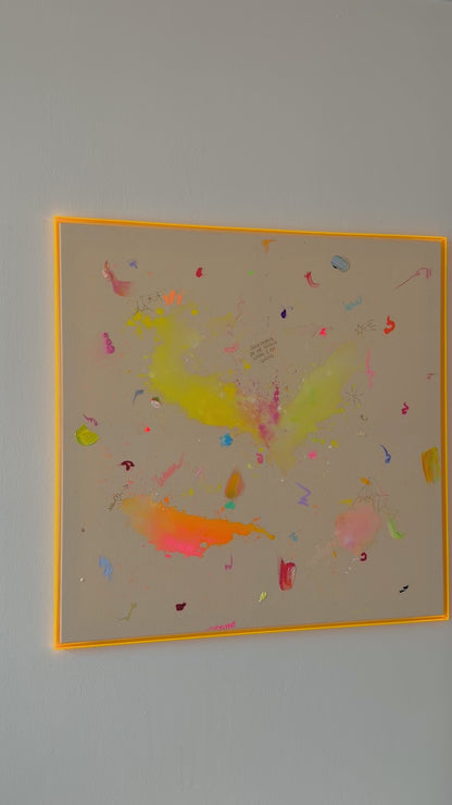 SOMETHING IN ME KNOWS WHERE I AM GOING 100x100cm